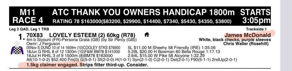 TAB Form guide - Thoroughbred Cafe - RaceCafe NZ's Premier Racing Community